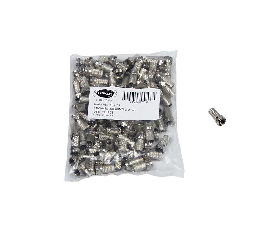 RG-6 F KONNEKTÖR CONTALI 20 MM UK-0166 100 ADET