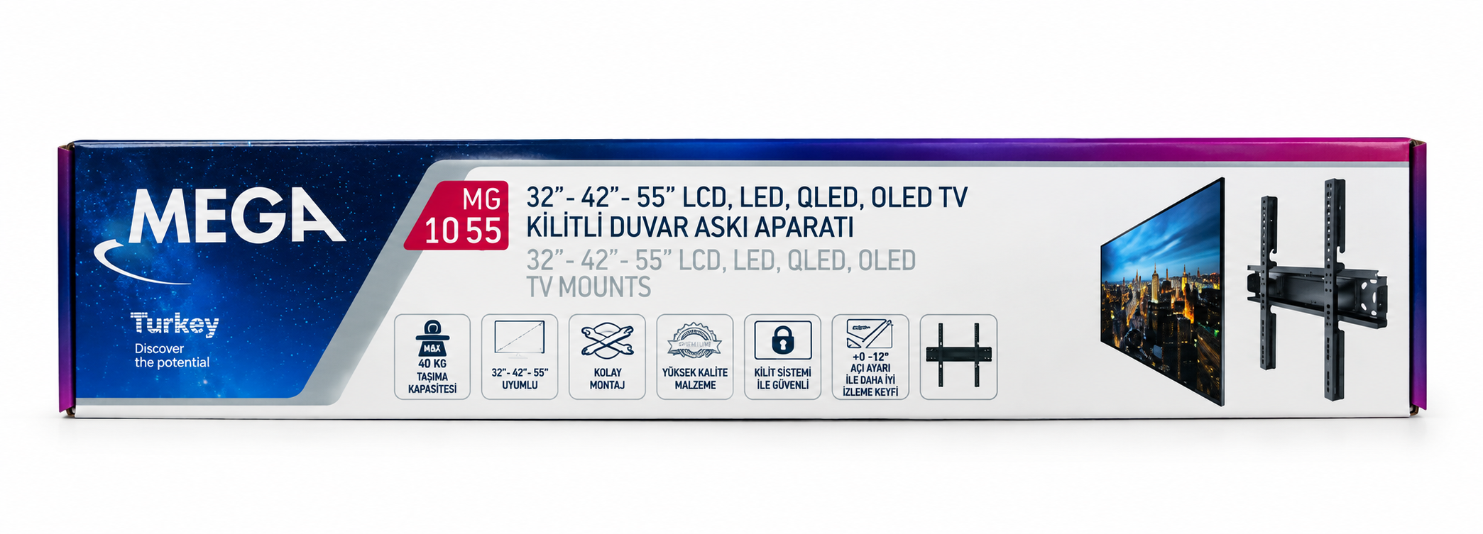 MG-1055  SABİT LCD DUVAR ASKI APARATI (32