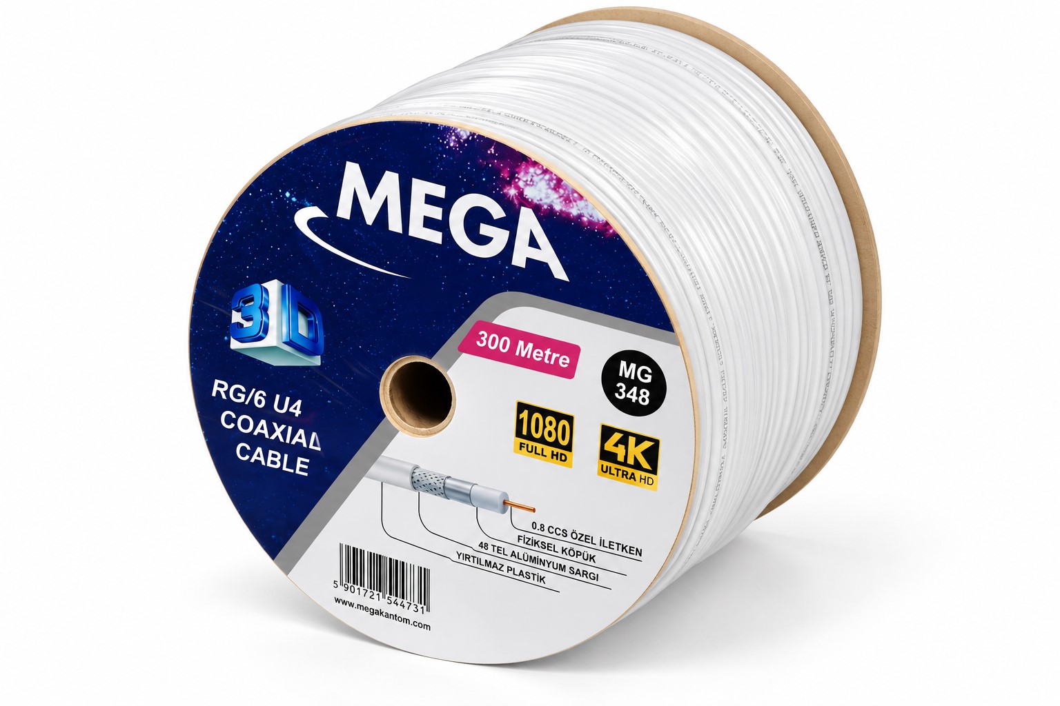 RG6 U4 48 TEL 300 MT MG-348 MEGA