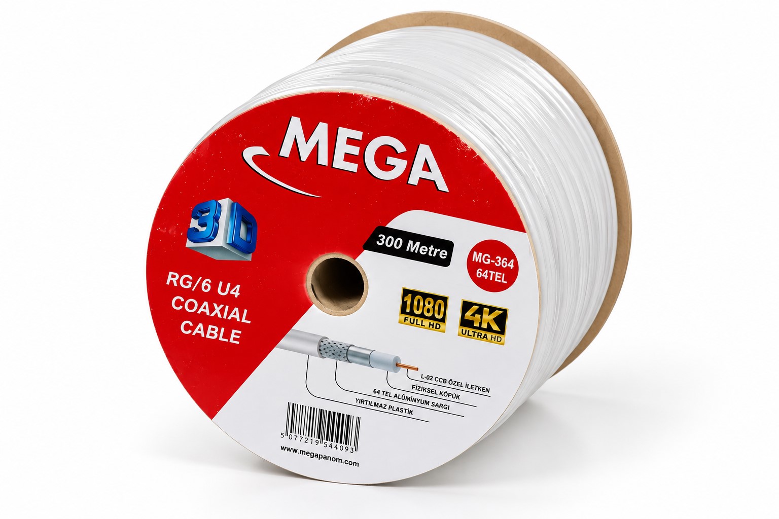 RG6 U4 64 TEL 300 MT MG-364 MEGA