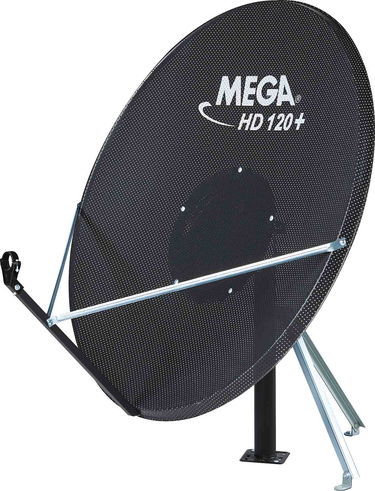 120 CM DELİKLİ ÇANAK ANTEN BORUSUZ SİYAH