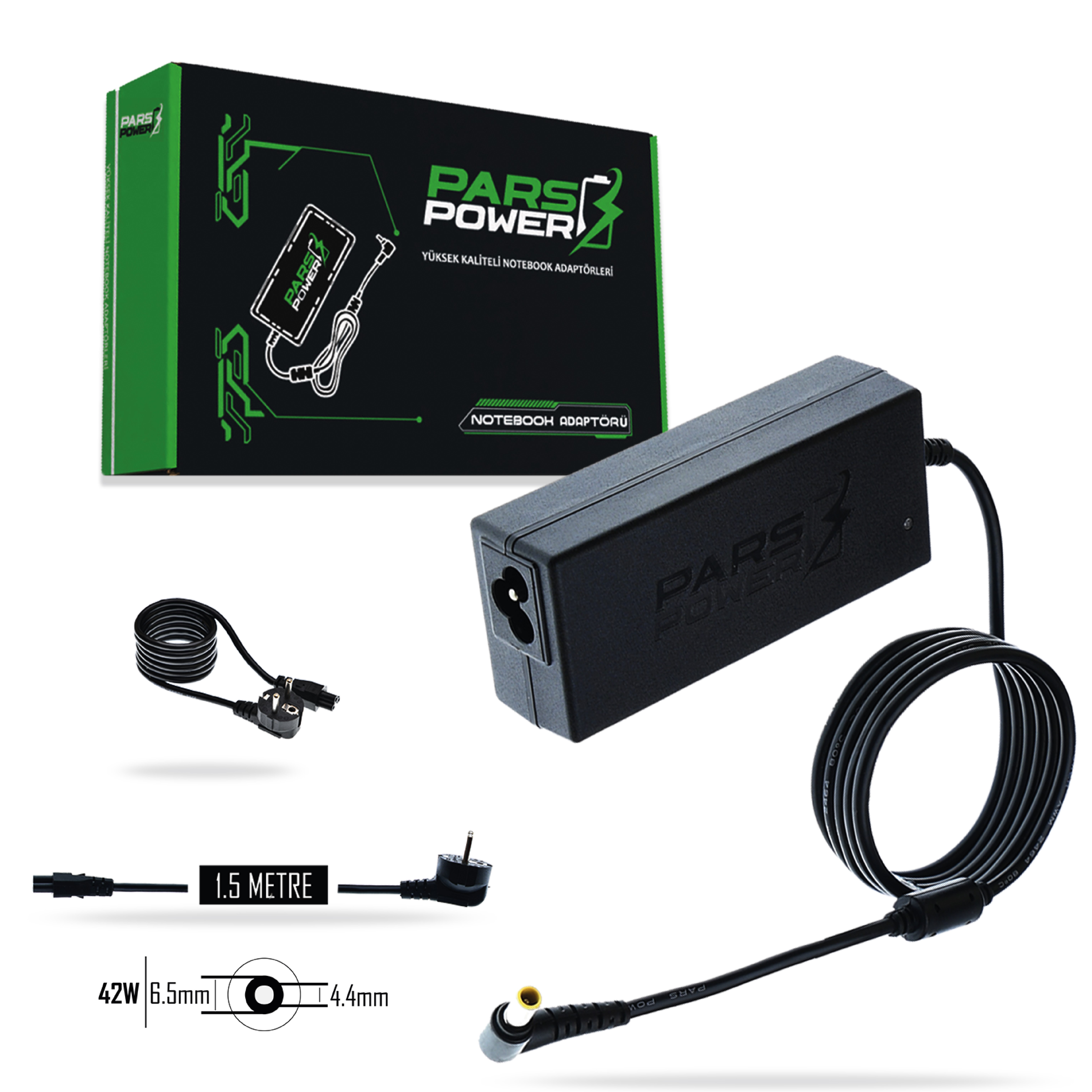 PRS-063 PARS POWER 42W 14V 3A (6.5*4.4mm)NOTEBOOK ADAPTÖR