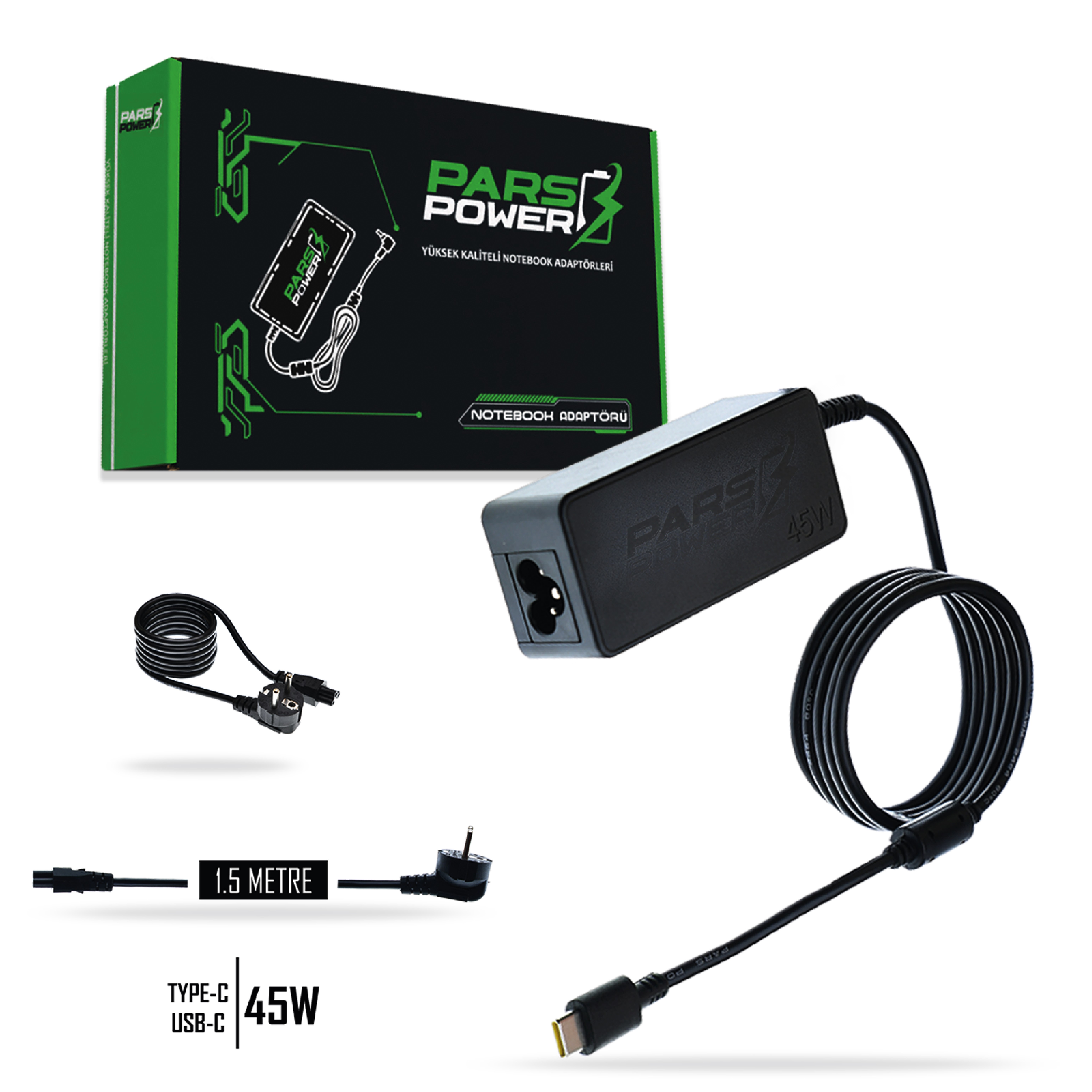 PRS-049 PARS POWER 45W (TYPE C) NOTEBOOK ADAPTÖR