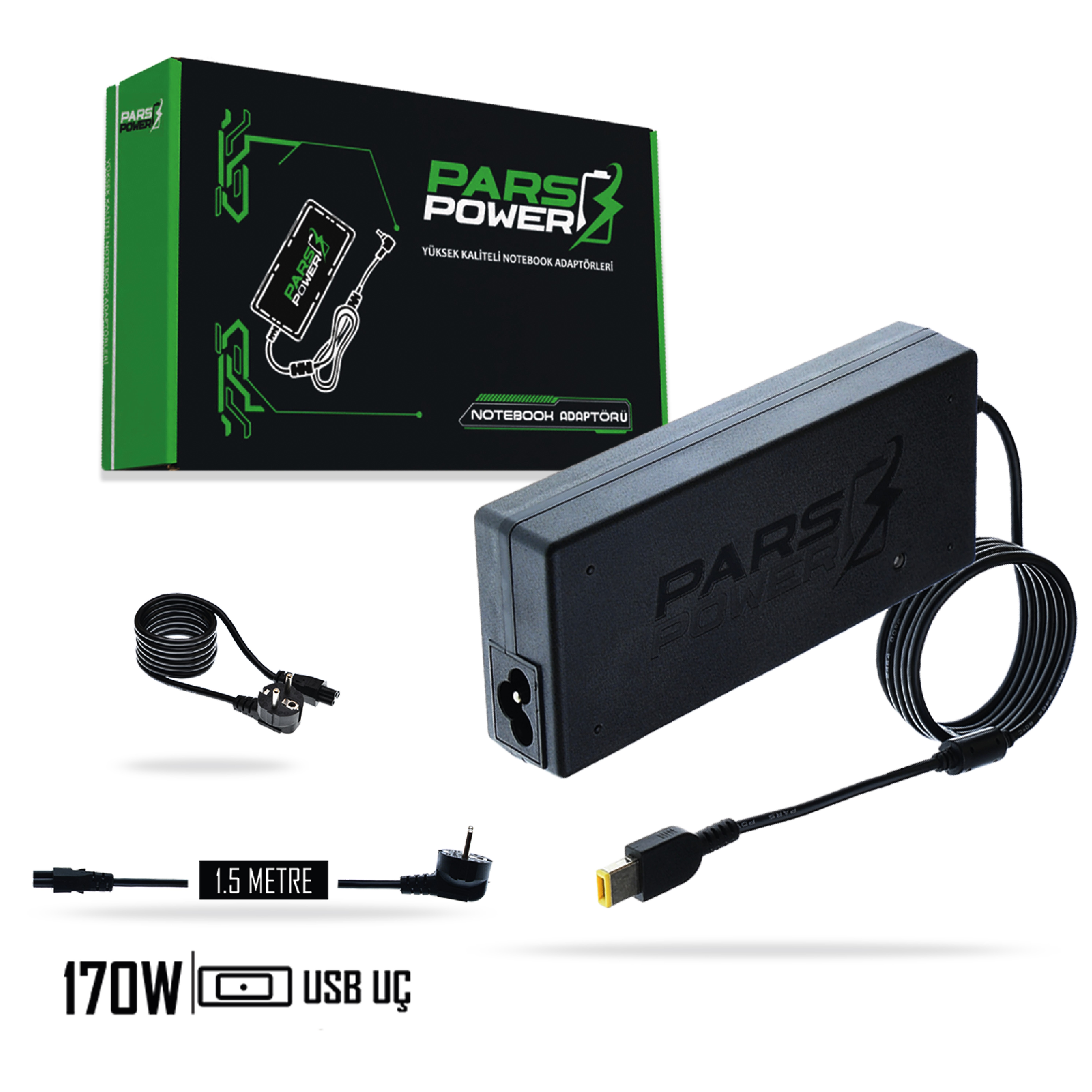 PRS-054 PARS POWER LENOVO 170W 20V 8.5A (USB) NOTEBOOK ADAPTÖR