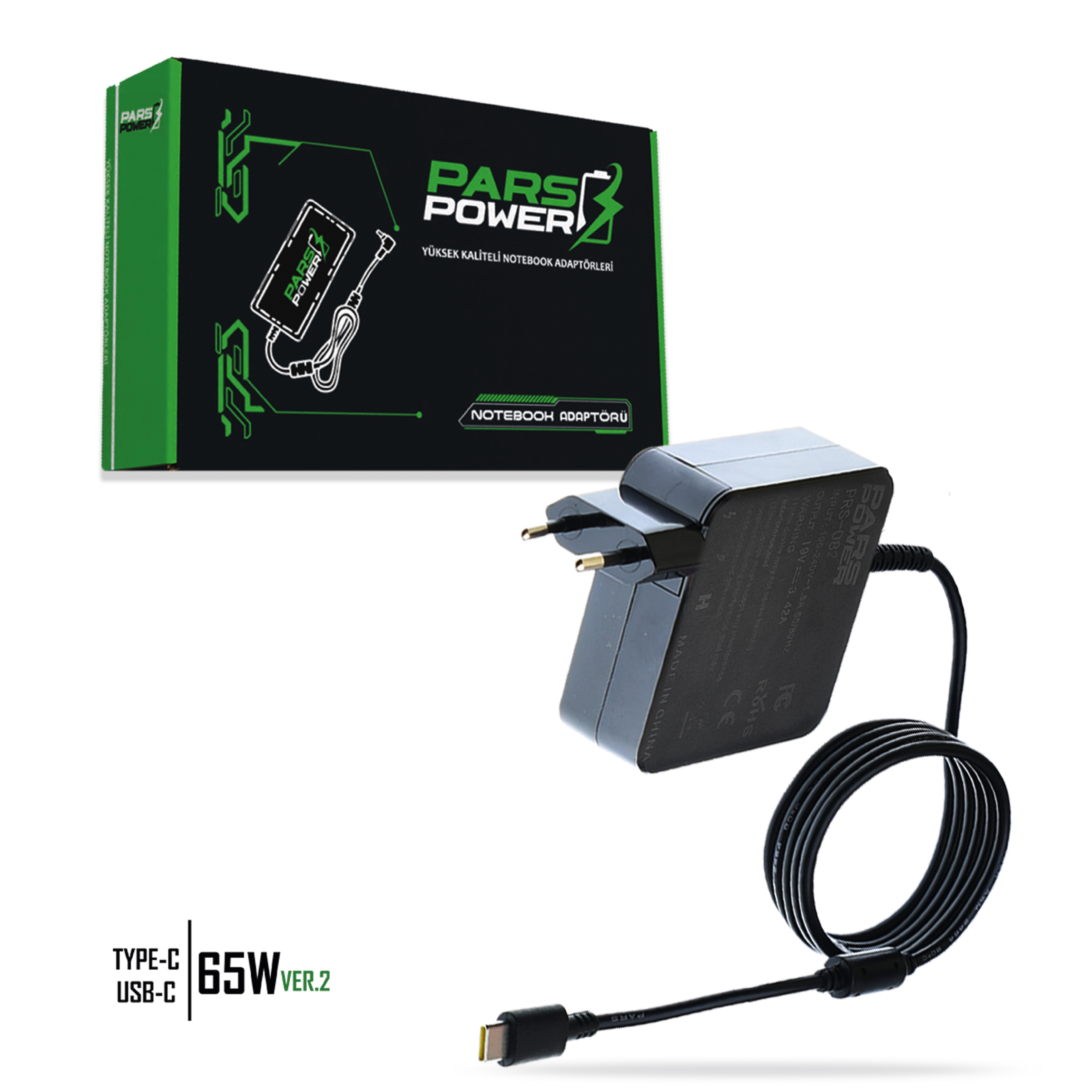 PRS-082 PARS POWER 65W TYPE C (YOGA) NOTEBOOK ADAPTÖR